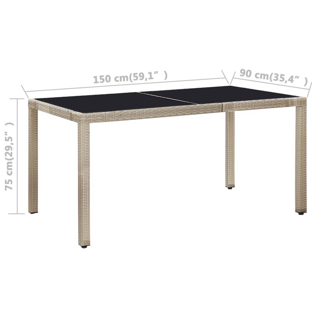 Vidaxl - Ensemble à manger d'extérieur 7 pcs coussins Résine tressée vidaXL 46040 - Imagen 3