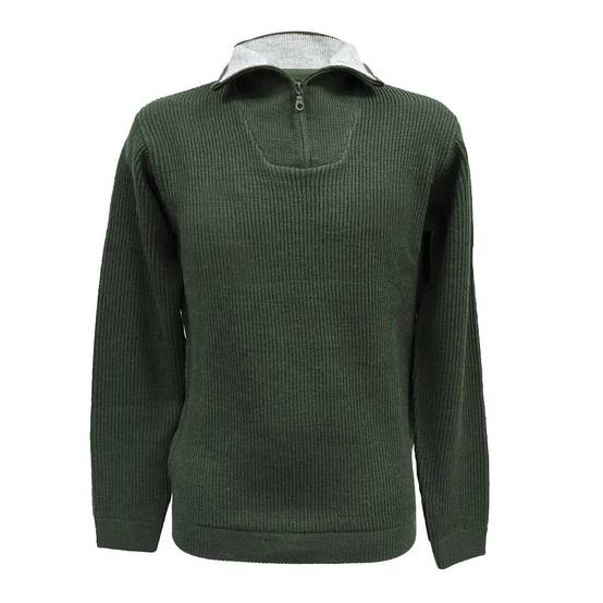 Pull col camionneur kaki Lorry taille S à 3XL Taille S - Image 2