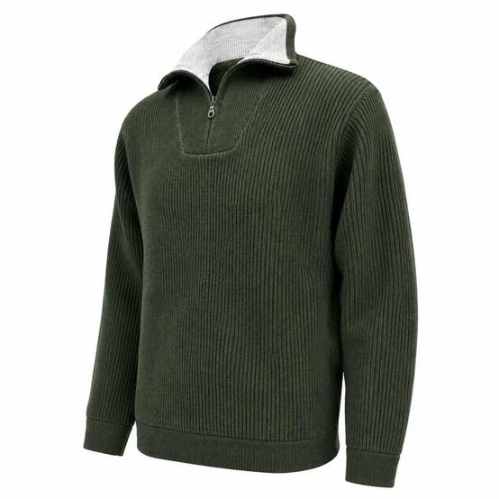 Pull col camionneur kaki Lorry taille S à 3XL Taille S - Image 10