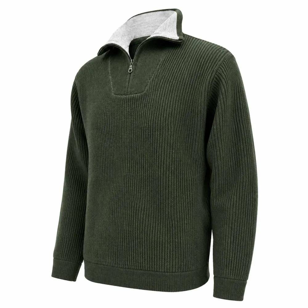 Pull col camionneur kaki Lorry taille S à 3XL  Taille S - Image 10