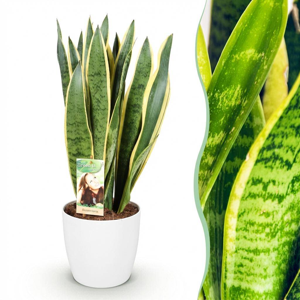 Sansevieria Laurentii - Pot de 21cm - Blanc - Plantes d'intérieur - Image 1