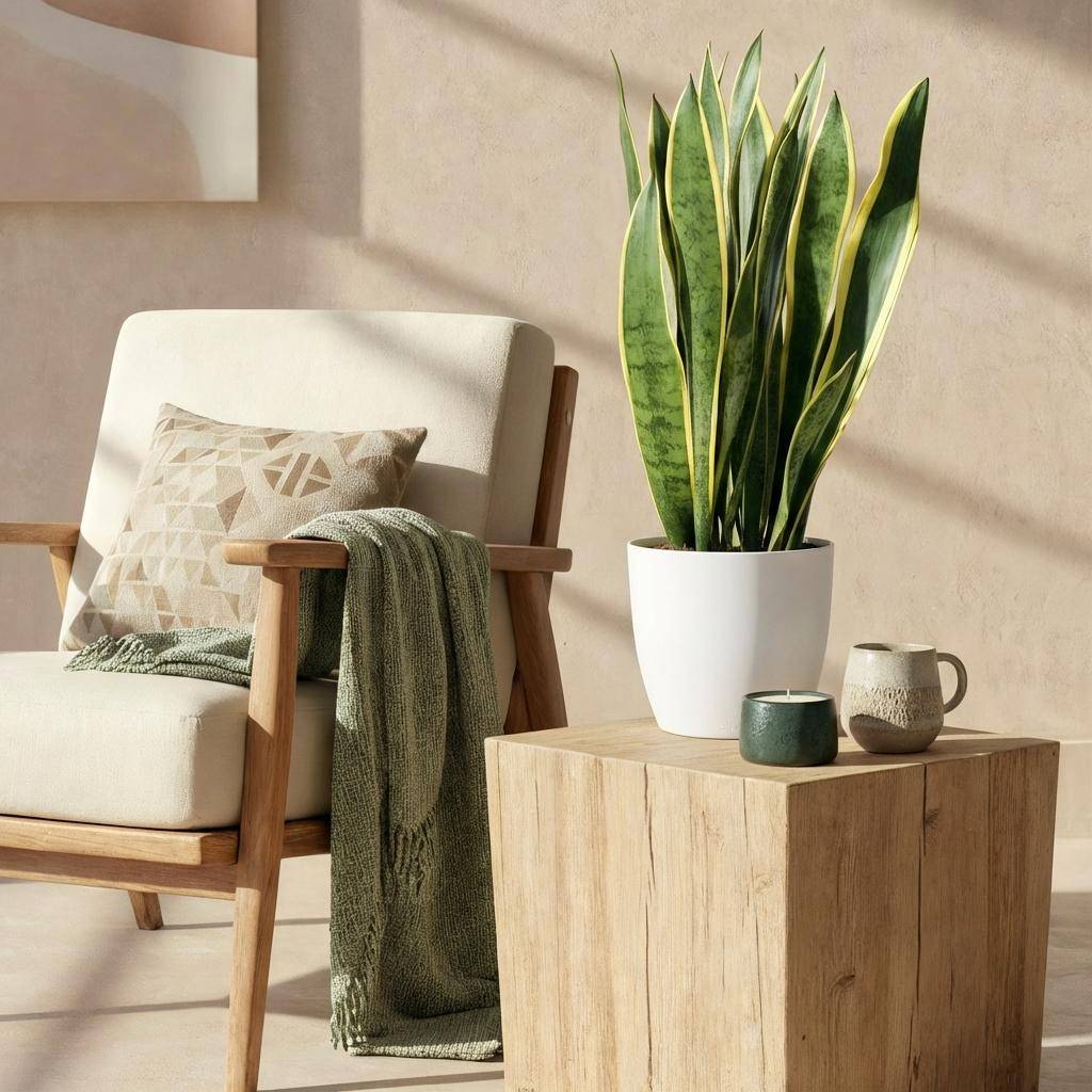 Sansevieria Laurentii - Pot de 21cm - Blanc - Plantes d'intérieur - Image 4