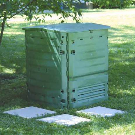 Garantia - Composteur Thermo-King Vert + grille de fond, Contenance 400 L