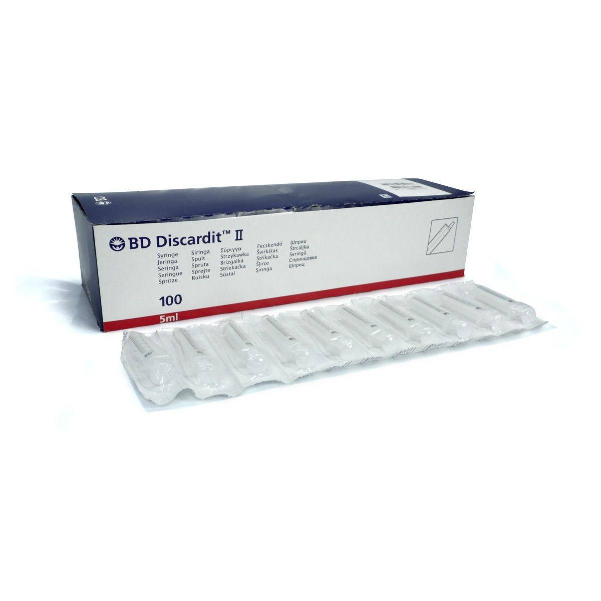 Boite de 100 seringues de dosage 5 ml - BD Discardit - Image 1
