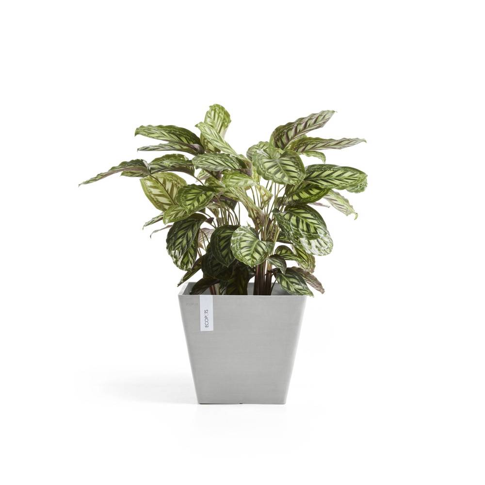 Ecopots - Pot Carré Rotterdam 50 Blanc Gris - 50 x 50 x H. 44 cm - 75 L ECOPOTS - Imagen 3