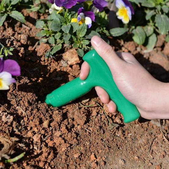 0 - Transplanteur jardin ergonomique - Outil multifonction semis/plantation - Poignée confort - Image 2