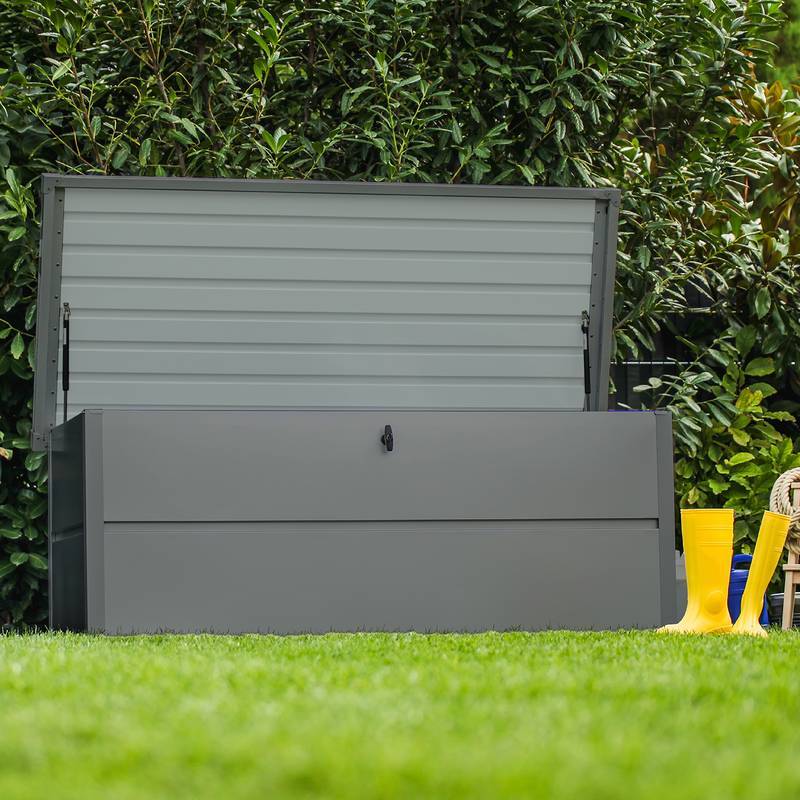 Guardi - Coffre de jardin - taille M - Anthracite - 165x85x69 - acier Guardi - Imagen 5
