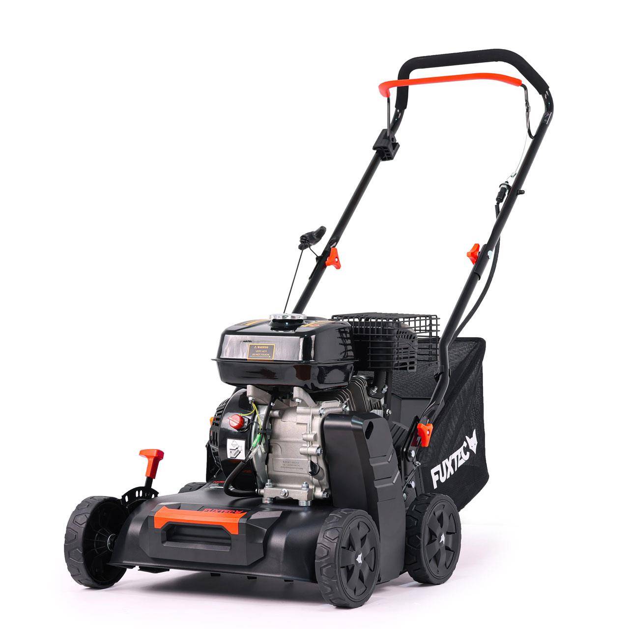 FUXTEC - Scarificateur thermique - FUXTEC FX-BV240ECO - 212cm3 largeur 40cm sac 40l 18 lames