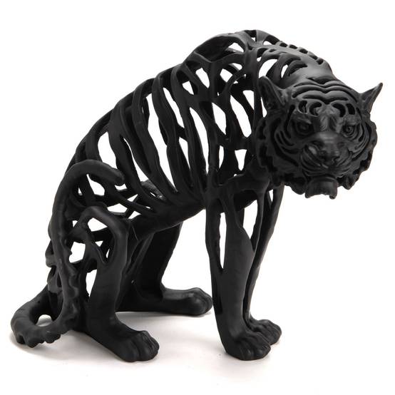 Amadeus - Tigre assis Savane noir mat - Image 1