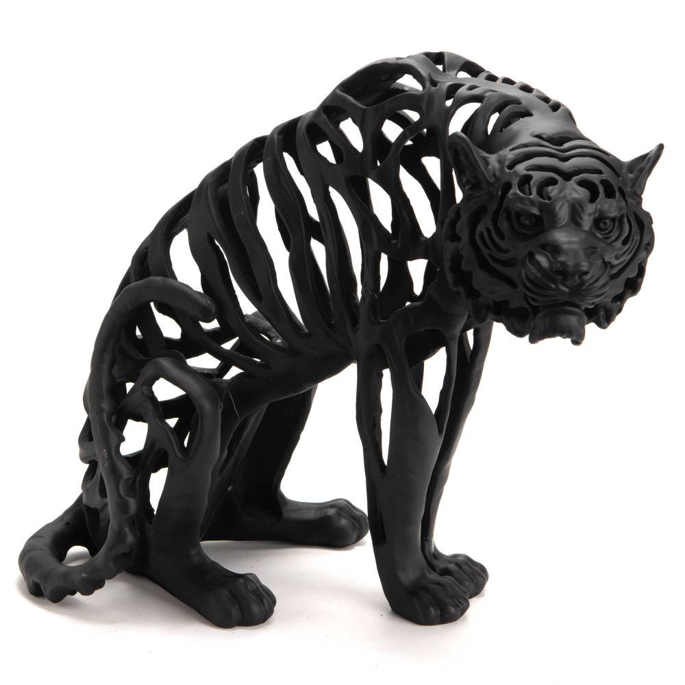 Amadeus - Tigre assis Savane noir mat - Image 1