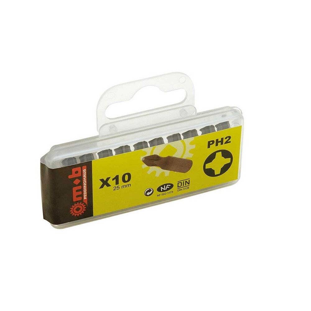 Boîte de 10 embouts Phillips MOB - Image 1