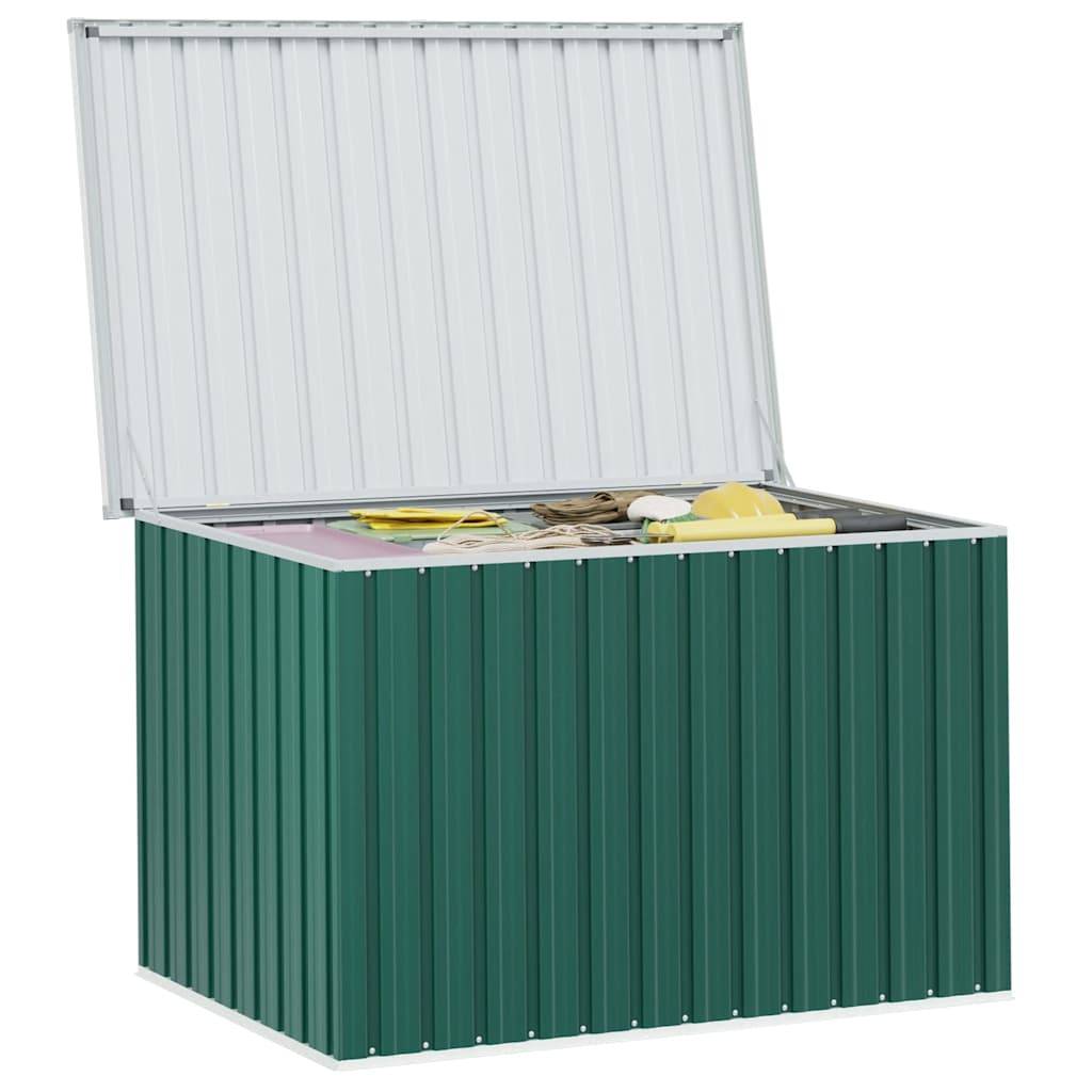 Très Grande Boîte de Rangement Jardin en Acier Galvanisé XXL pour Extérieur Vert 149x99x93 cm – ComfortXL Outdoor Living - Image 4