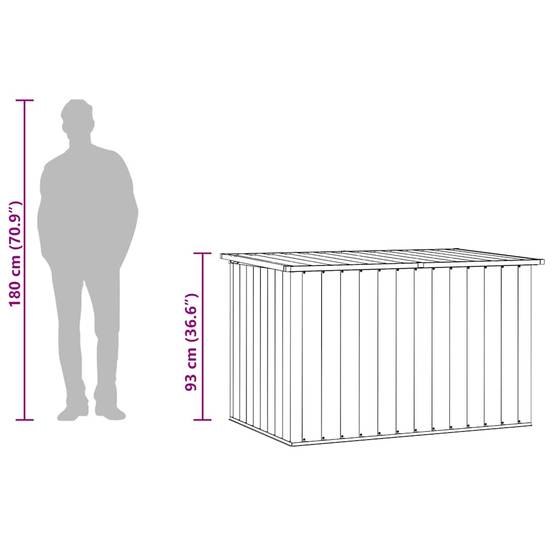 Très Grande Boîte de Rangement Jardin en Acier Galvanisé XXL pour Extérieur Vert 149x99x93 cm – ComfortXL Outdoor Living - Image 6