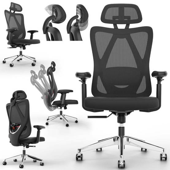 Chaise de bureau gaming ergonomique réglable 150kg soutien lombaire - Image 6