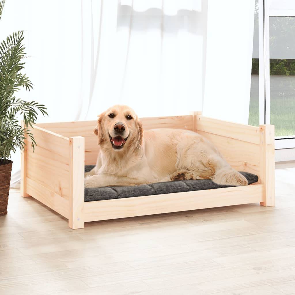 Vidaxl - Lit pour chien 75,5x55,5x28 cm Bois massif de pin vidaXL 821452 - Imagen 4