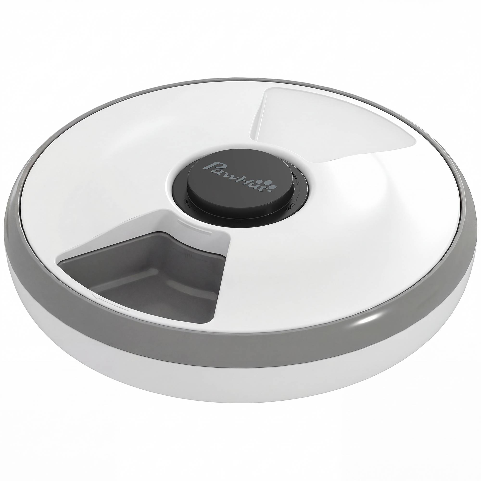 Distributeur automatique de nourriture plastique gris 31.5 x 31.5 x 8.3 cm - PANGIVO - Image 2