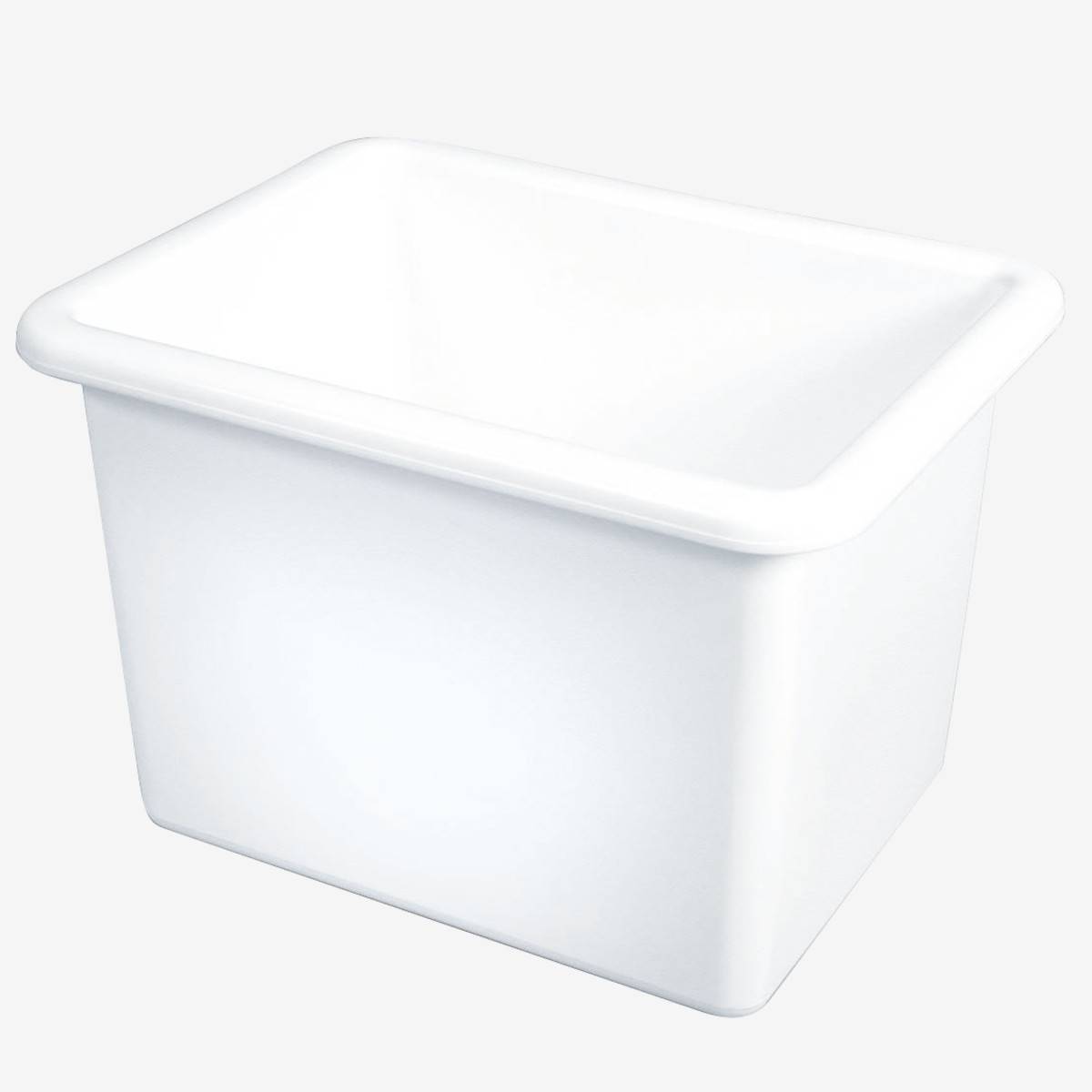 Bac Rectangulaire Renforcé Emboîtable Blanc - Gilac - - Image 1