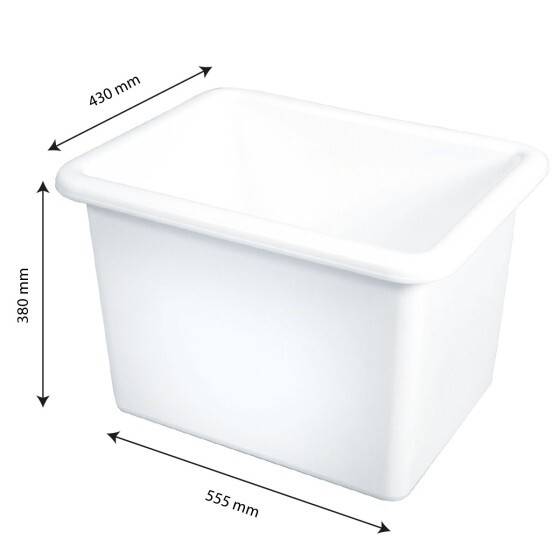 Bac Rectangulaire Renforcé Emboîtable Blanc - Gilac - - Image 2