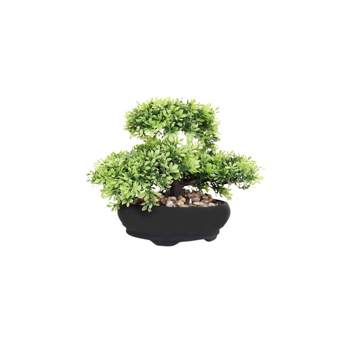Sil - Bonsai artificielle dans pot en terre cuite 17 cm Modèle 2