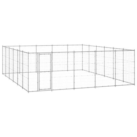 Vidaxl - Chenil extérieur Acier galvanisé 36,3 m² vidaXL 3082329 - Imagen 1