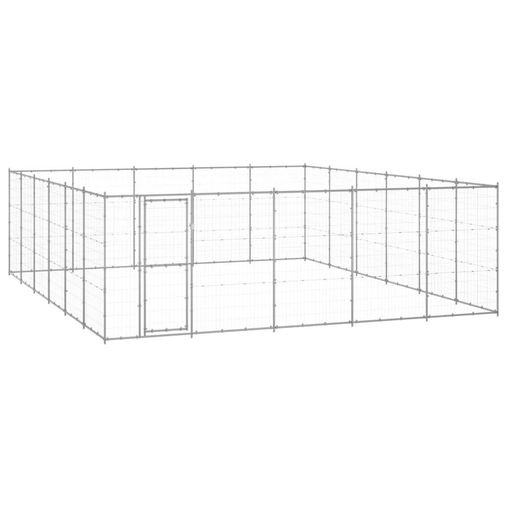 Vidaxl - Chenil extérieur Acier galvanisé 36,3 m² vidaXL 3082329 - Imagen 1