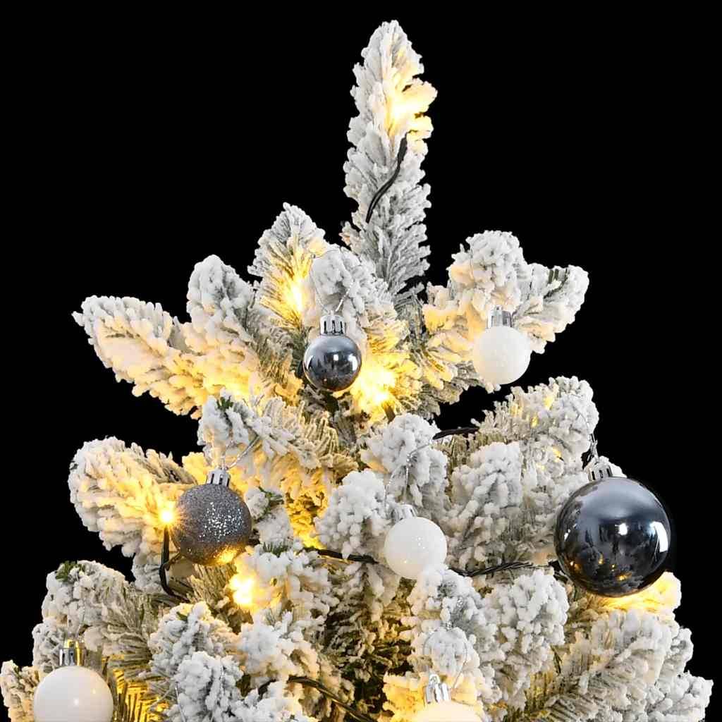 ComfortXL - Sapin de Noël articulé PVC 300 LED et Boules Maison Enneigé 240 cm – ComfortXL Outdoor Living - Image 2
