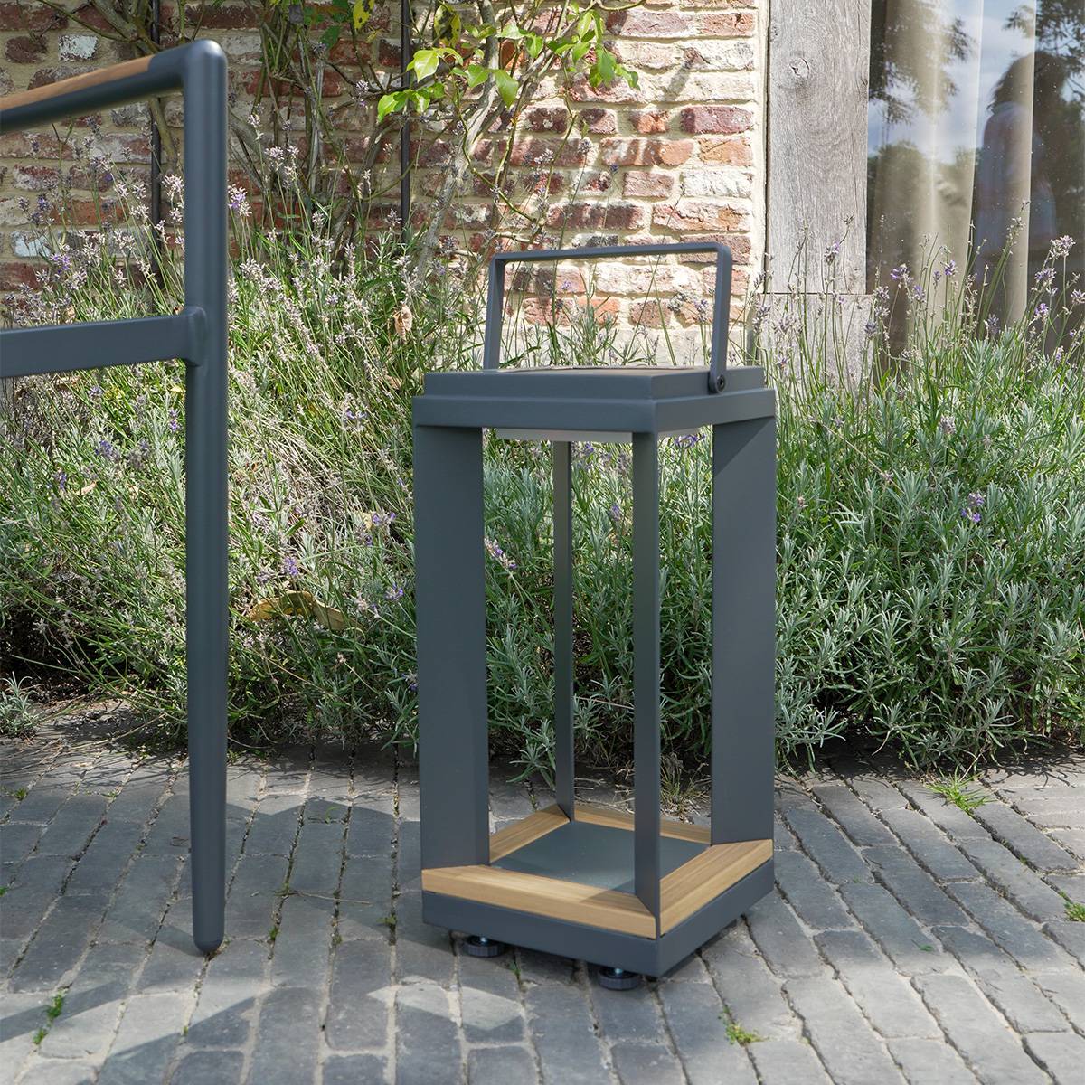 Wilsa Garden - Lampe solaire de jardin en aluminium LED anthracite PIANA - Imagen 3