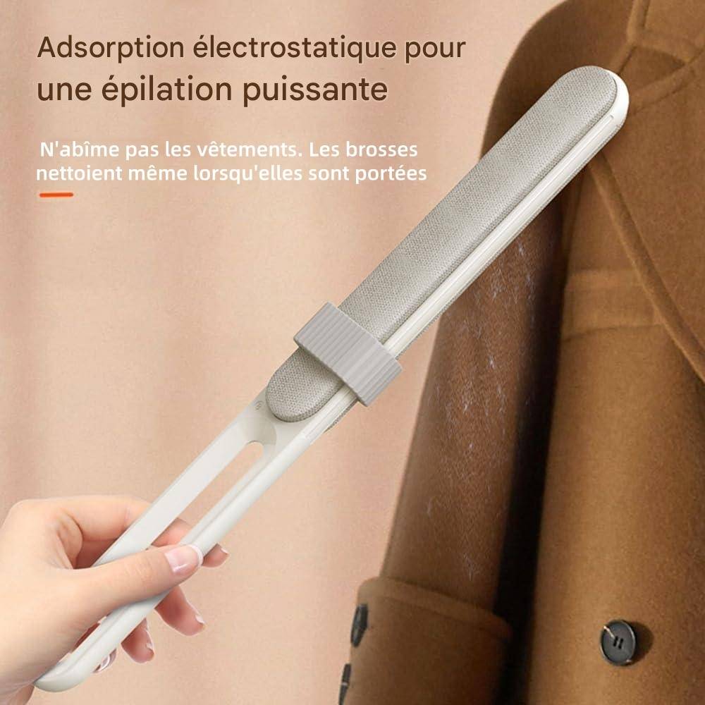 Rouleau de Nettoyage Pour Poils d'Animaux Domestiques Réutilisable Écologique, sur Meubles/Vêtements Blanc - Lytech - Image 2