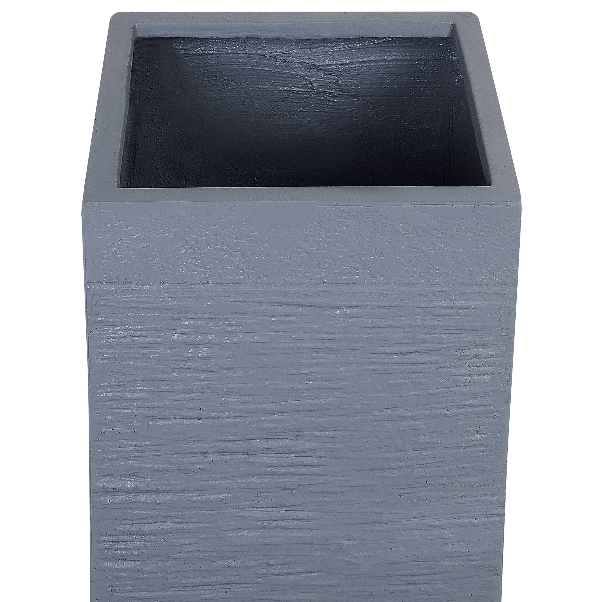 Beliani - Cache-pot d'extérieur Fibre d'argile Gris foncé DION - Beliani - Imagen 6