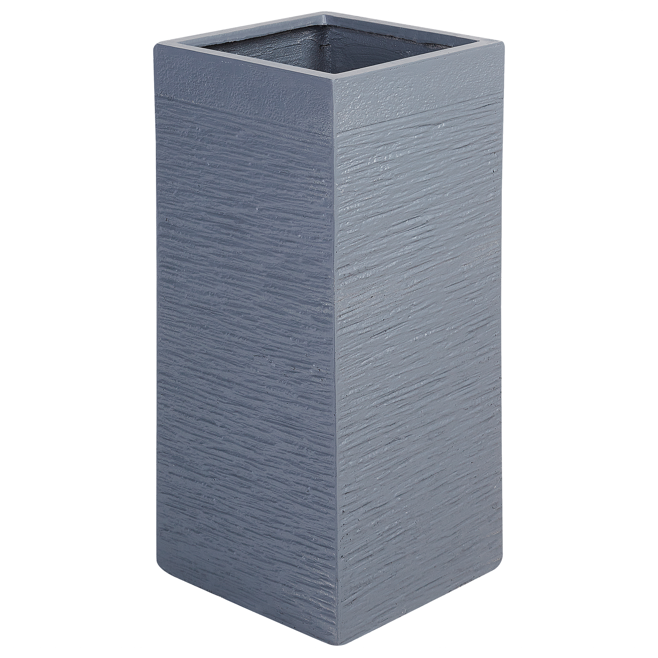 Cache-pot d'extérieur Fibre d'argile Gris foncé DION - Beliani - Image 1