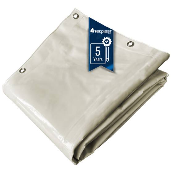 Tecplast - Bâche Bois 2,5x3 m LP506BO Blanc Crème - Garantie 5 ans - Bâche de protection étanche en PVC pour Bois de chauffage TECPLAST - Imagen 1