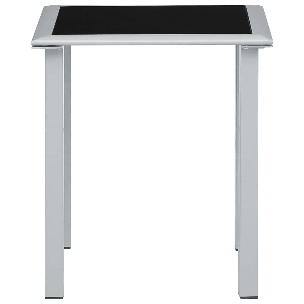 Helloshop26 - Lot de 2 transats chaise longue bain de soleil lit de jardin terrasse meuble d'extérieur avec table aluminium crème - Imagen 9