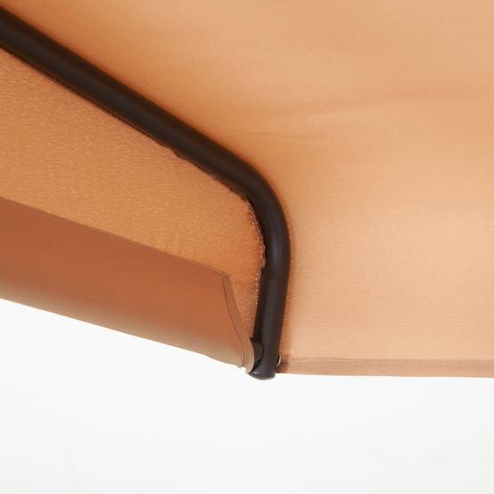 Balancelle de jardin 3 places acier textilène patio toit imperméable ergonomique beige - ComfortXL Outdoor Living - Image 10