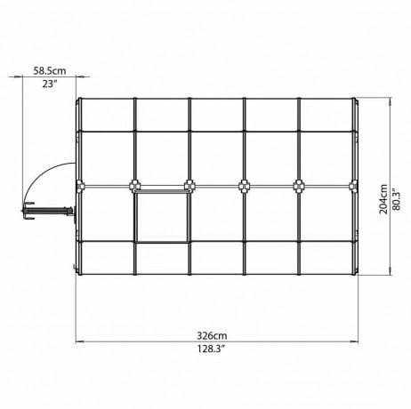 Canopia - Serre de jardin en polycarbonate Rion Eco Grow 6,65 m², Ancrage au sol Non - Image 5