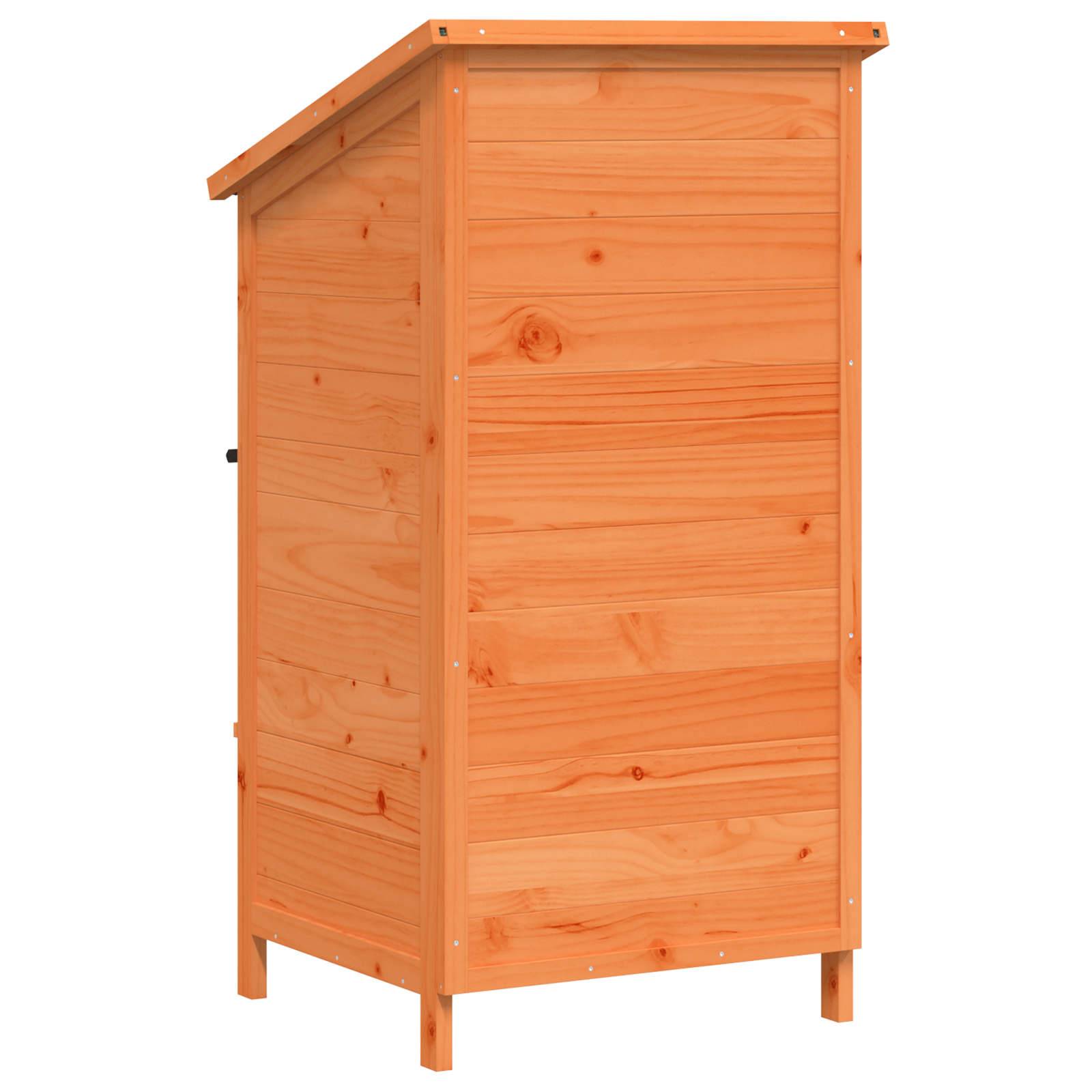 PANGIVO - Abri de jardin bois de sapin marron 59 x 56 x 113.5 cm, poids:14.3kg - PANGIVO - Image 7