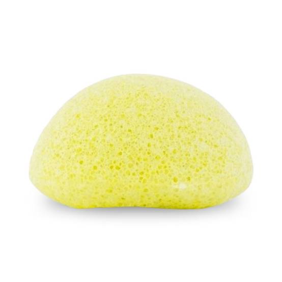 Sun&Sia - Éponge Konjac Visage 100% Naturelle au Citron – Nettoie et Exfolie en Profondeur – Soin Naturel - Peau mixte et grasse