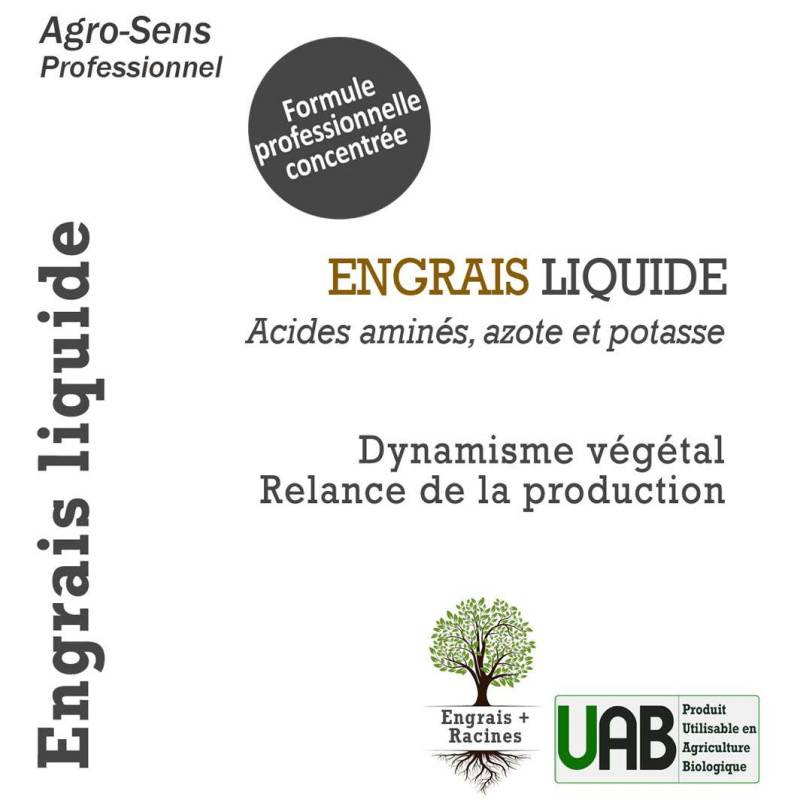 Engrais Acides Aminés, formule concentrée à diluer - Agro Sens - 1 litre (500 litres de préparation) - Image 4