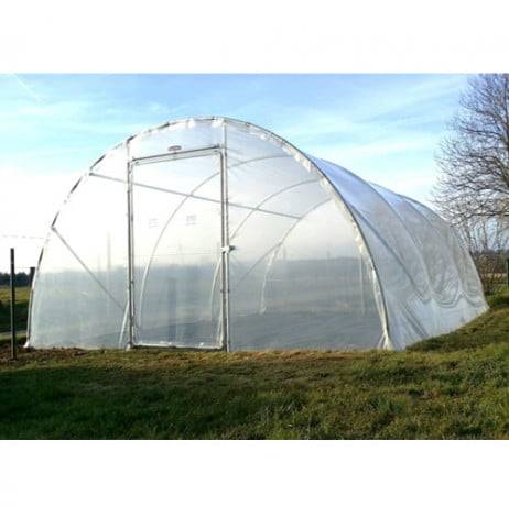 Serre En Direct - Serre tunnel PRO-450  larg 4.50 m, Long 6 m, Façade 1 porte simple et 1 façade pleine - Imagen 6
