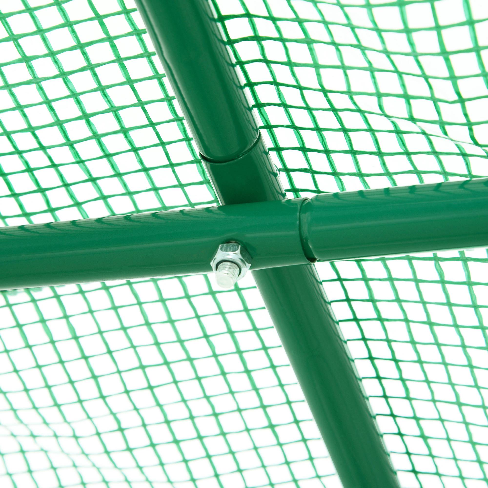 ComfortXL - Serre tunnel acier PE pour potager protection froid oiseaux 245x200cm Vert - ComfortXL Outdoor Living - Image 10