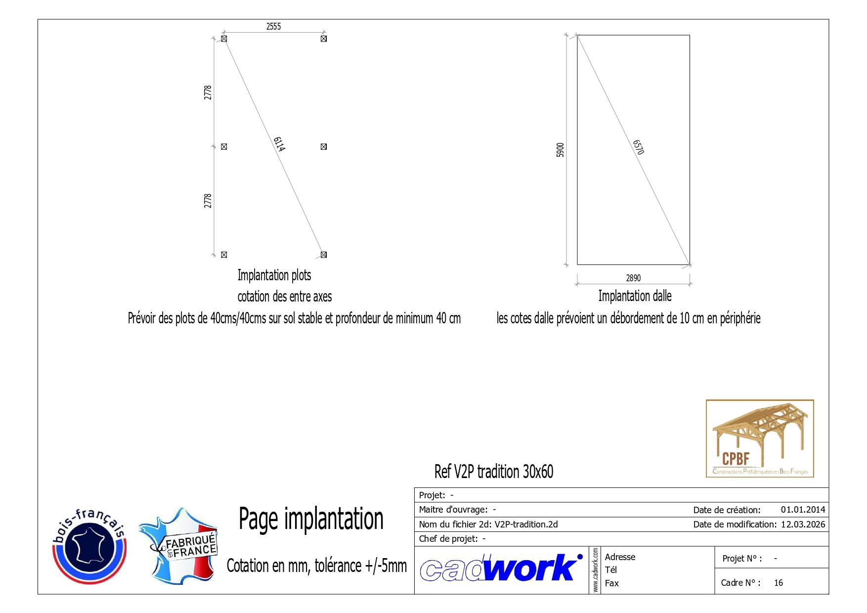 Carport bois Douglas 18 m² – Garantie 10 ans – 2 pentes – 6 poteaux – Abri voiture extérieur – Fabrication française - Image 4