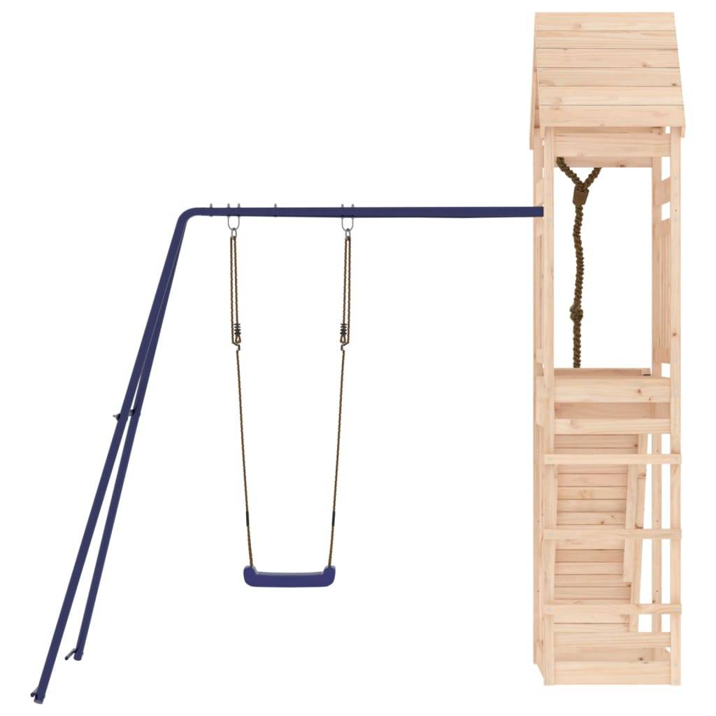 Helloshop26 - Aire de jeux d'extérieur portiques robuste jeux jardin 245 x 256 x 264 cm bois de pin massif - Imagen 3
