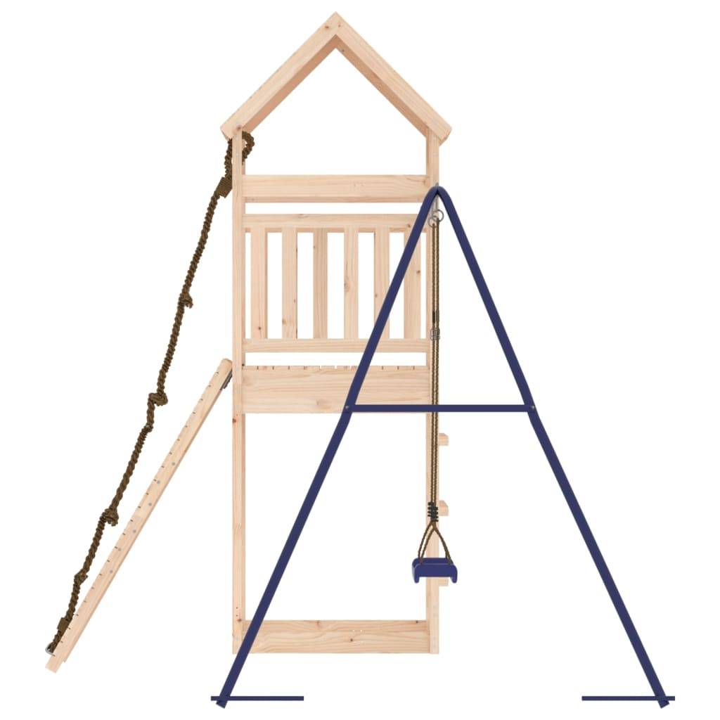 Helloshop26 - Aire de jeux d'extérieur portiques robuste jeux jardin 245 x 256 x 264 cm bois de pin massif - Imagen 5