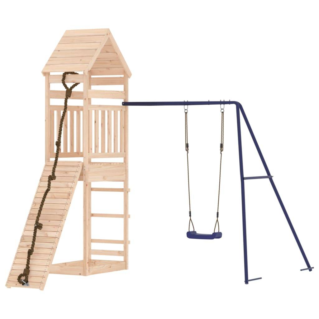 Helloshop26 - Aire de jeux d'extérieur portiques robuste jeux jardin 245 x 256 x 264 cm bois de pin massif - Imagen 2