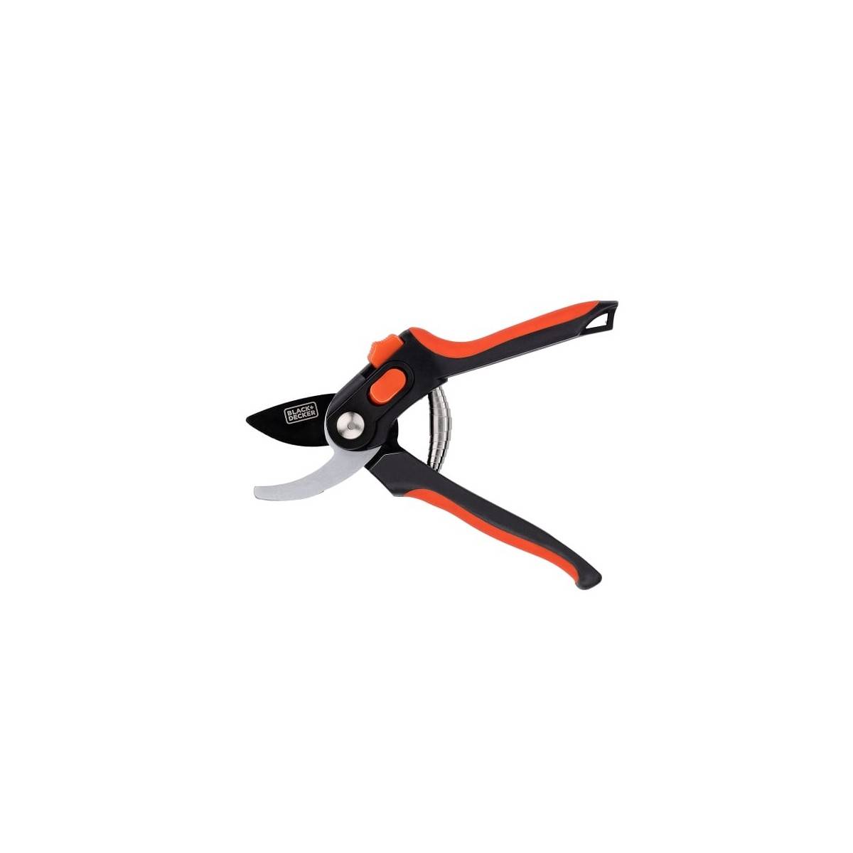 Sécateur de jardin Lame en Acier Trempé 20.3cm - Ciseaux de Jardin Coupe 13mm Plantes, Haies et Fleurs Black&Decker - Imagen 1