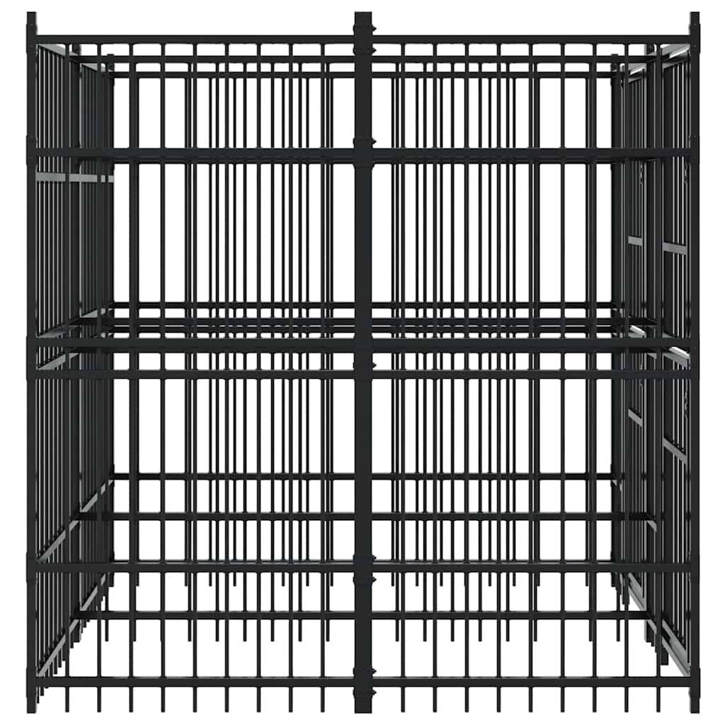 Vidaxl - Chenil d'extérieur pour chiens Acier 3,69 m² vidaXL 3097937 - Imagen 5