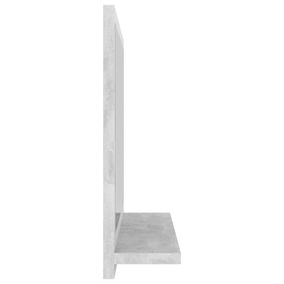 Miroir de salle de bain 40 x 10,5 x 37 cm aggloméré gris - Image 3