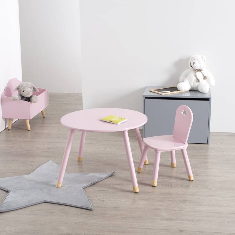 Table enfant rose Atmosphera collection Douceur - Image 2