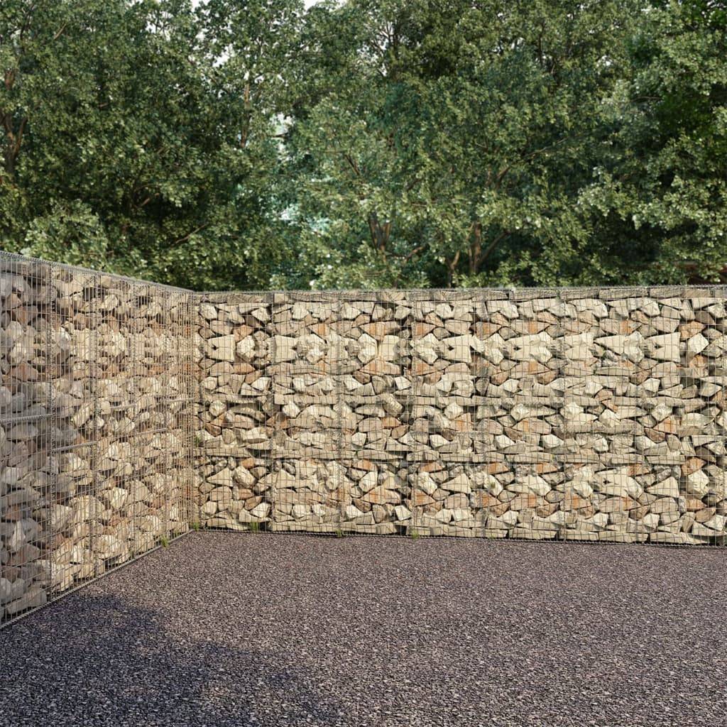 Mur à gabion Acier galvanisé Argenté 900 x 50 x 200 cm - PANGIVO - Image 1