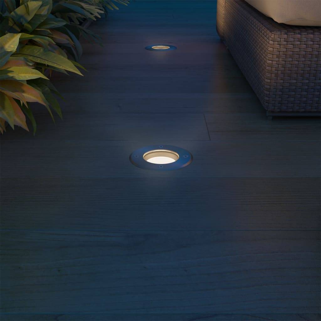 Lampe d'extérieur - Lampe de jardins au sol à LED 3 pcs rond - Image 3