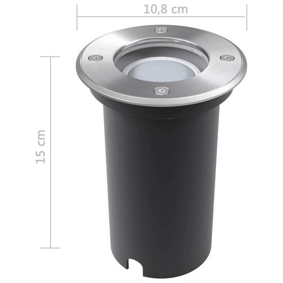 Lampe d'extérieur - Lampe de jardins au sol à LED 3 pcs rond - Image 8